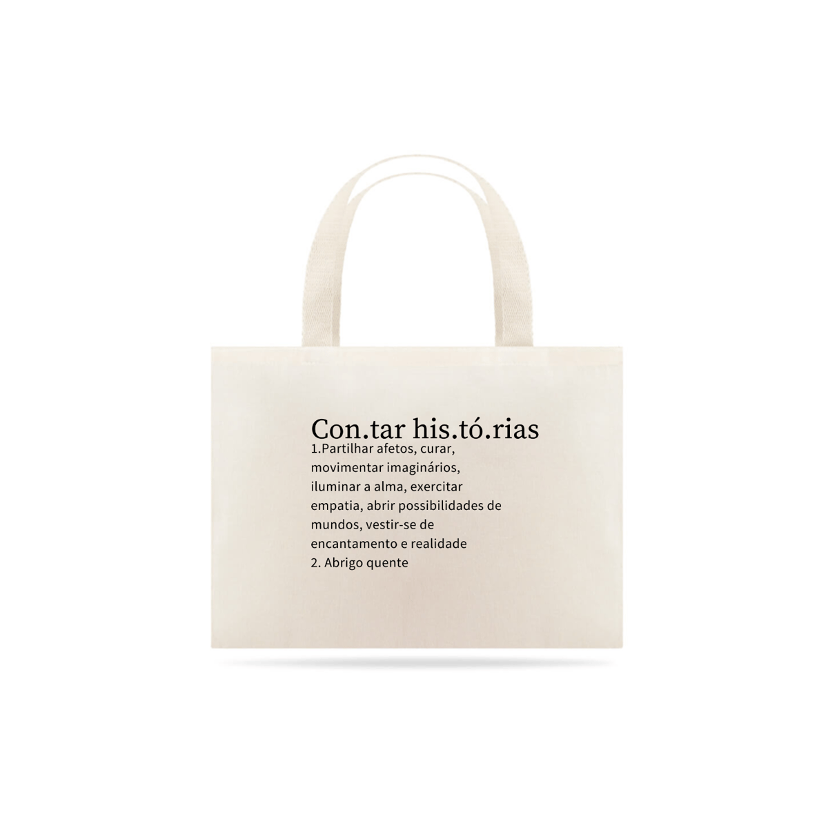 Ecobag Con.tar his.tó.rias Nome do produto: Ecobag Con.tar his.tó.rias