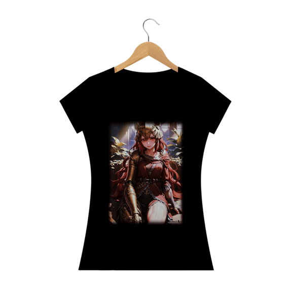 Camiseta Baby Long Feminina Elfa Camisa Anime