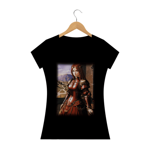 Camiseta Baby Long Feminina Medieval Camisa Anime