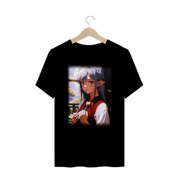 Camiseta Plus Size Feminina Elfa Camisa Anime