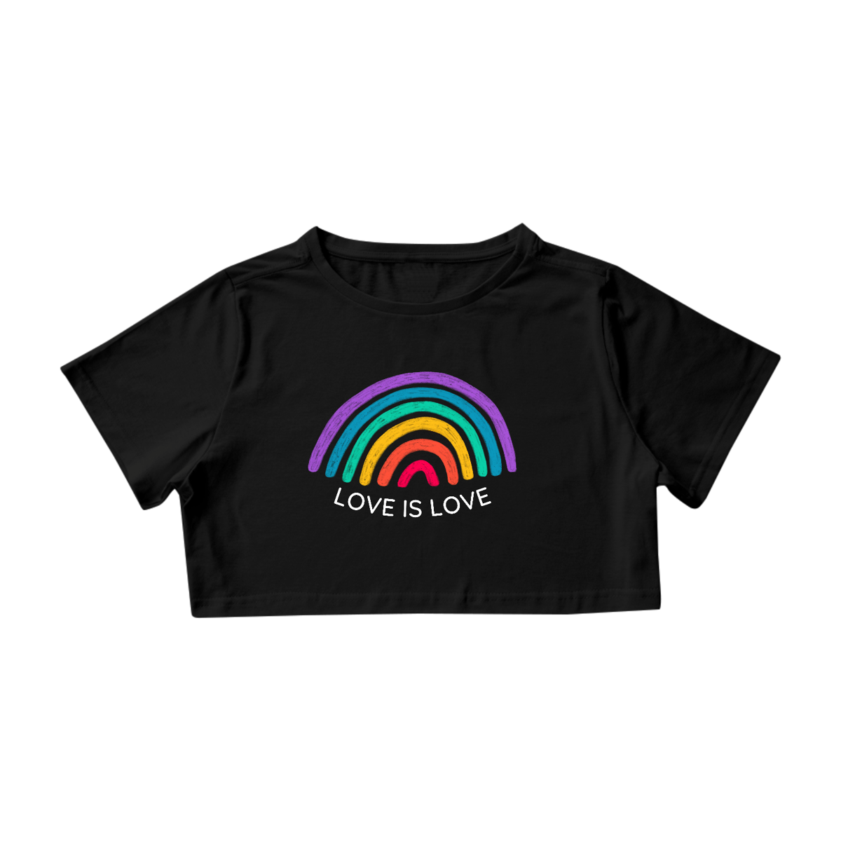 Nome do produto: Cropped #VistaOrgulho - Love is Love 01