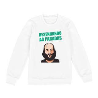 Nome do produto Moleton Resenhando as Paradas - Letra Verde