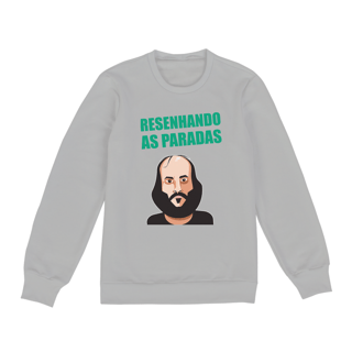 Nome do produto Moleton Resenhando as Paradas - Letra Verde