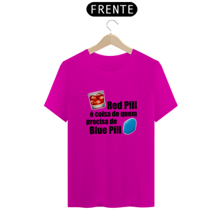 Nome do produto Camiseta Red Pill/Blue Pill - Letra preta