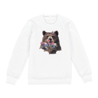 Nome do produto Bear with Flowers - Moletom