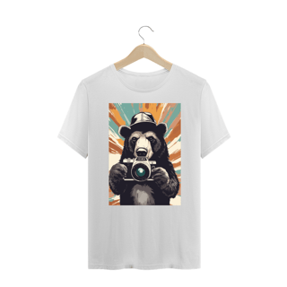 Nome do produto Fotógrafo Urso - Plus Size