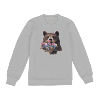 Nome do produto Bear with Flowers - Moletom