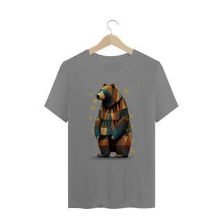 Nome do produto Urso Geométrico 2 Pintura - Plus Size