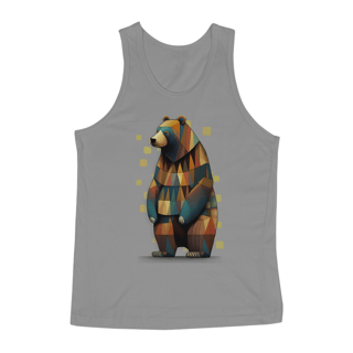 Nome do produto Urso Geométrico 2 Pintura - Regata
