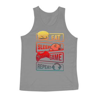 Nome do produto Eat Sleep Game Repeat - Regata