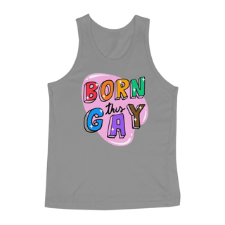 Nome do produto Born This Gay - Regata