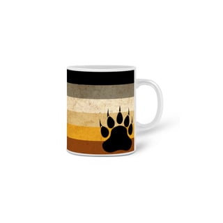 Nome do produto Bear Pride Flag Rust - Caneca
