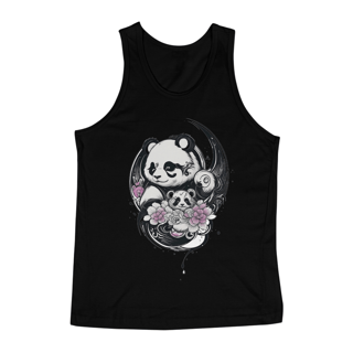 Nome do produto Panda Black Waves - Regata