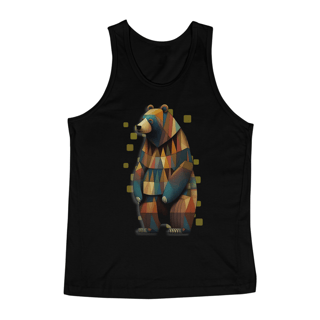 Nome do produto Urso Geométrico 2 Pintura - Regata