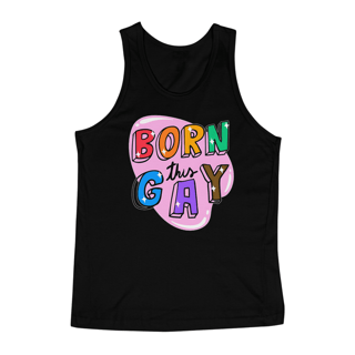Nome do produto Born This Gay - Regata
