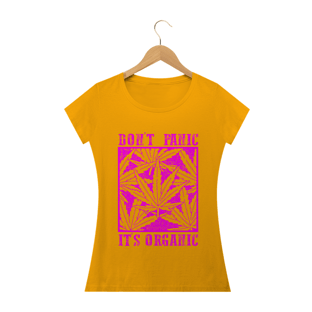 Nome do produtoT-SHIRT DON'T PANIC FEMININA 