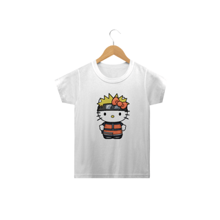 CAMISETA INFANTIL HELLO KITTY NARUTO