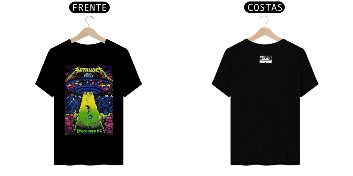 Nome do produto: CAMISETA METALICA VANCOUVER PRETA (PREMIUM)
