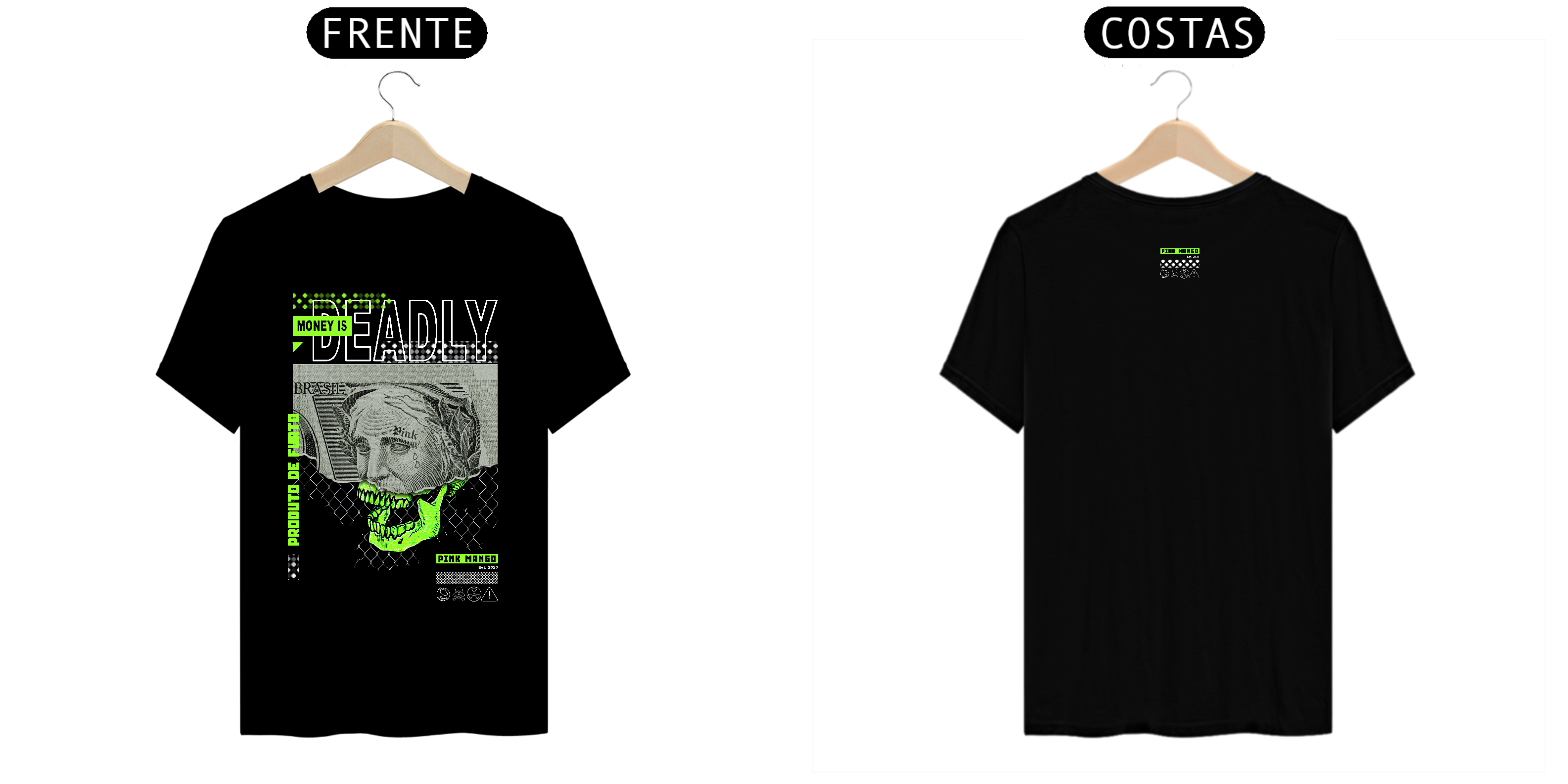 CAMISETA MONEY I$ DEADLY PREMIUM BLACK