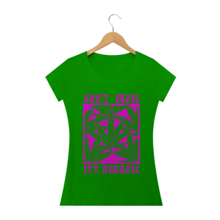Nome do produtoT-SHIRT DON'T PANIC FEMININA 