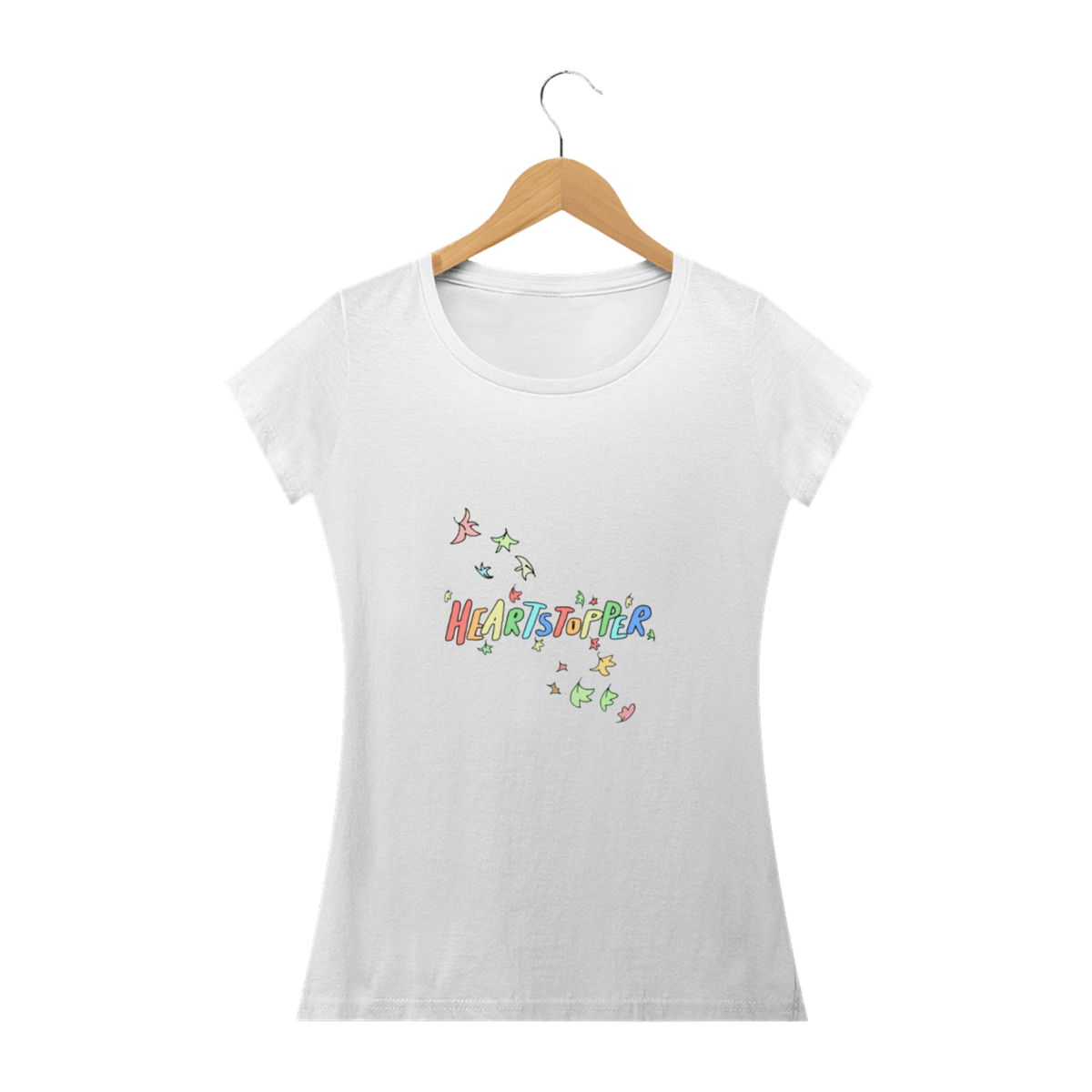 Nome do produto: Camiseta Heartstopper | Baby Look