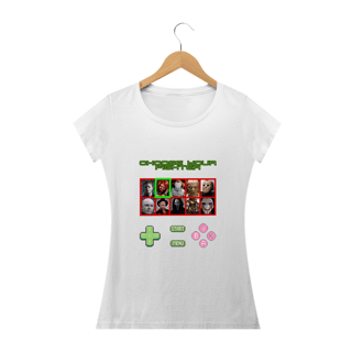 Nome do produto Camiseta Choose Your Fighter | Baby Look | Vilões do Terror