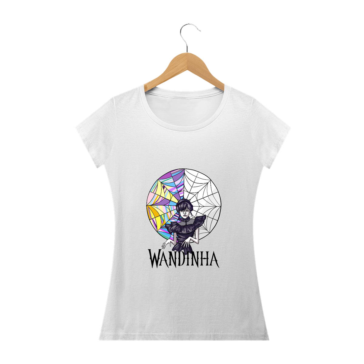Nome do produto: Camiseta Wandinha | Baby Look