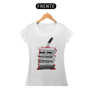 Nome do produto Camiseta Pânico | Livros da Gale Weathers | Baby Look