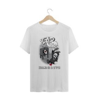 Nome do produto Camiseta Pânico | Jogos Mortais | Karma | Plus Size