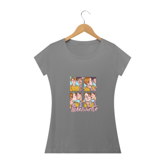 Nome do produto Camiseta Heartstopper | Baby Look | Quadros