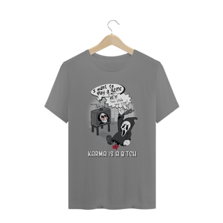 Nome do produto Camiseta Pânico | Jogos Mortais | Karma | Plus Size
