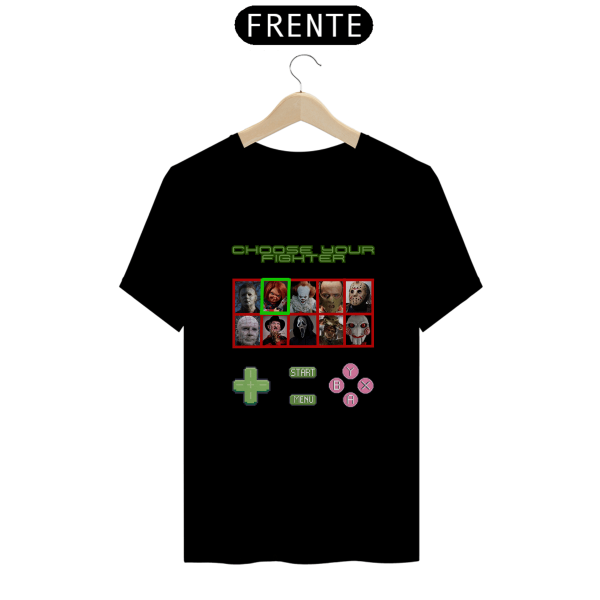 Nome do produto: Camiseta Choose Your Fighter | Vilões do Terror
