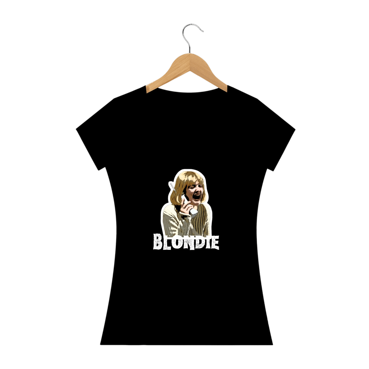 Nome do produto: Camiseta Pânico | Baby Look | Casey Becker | Blondie