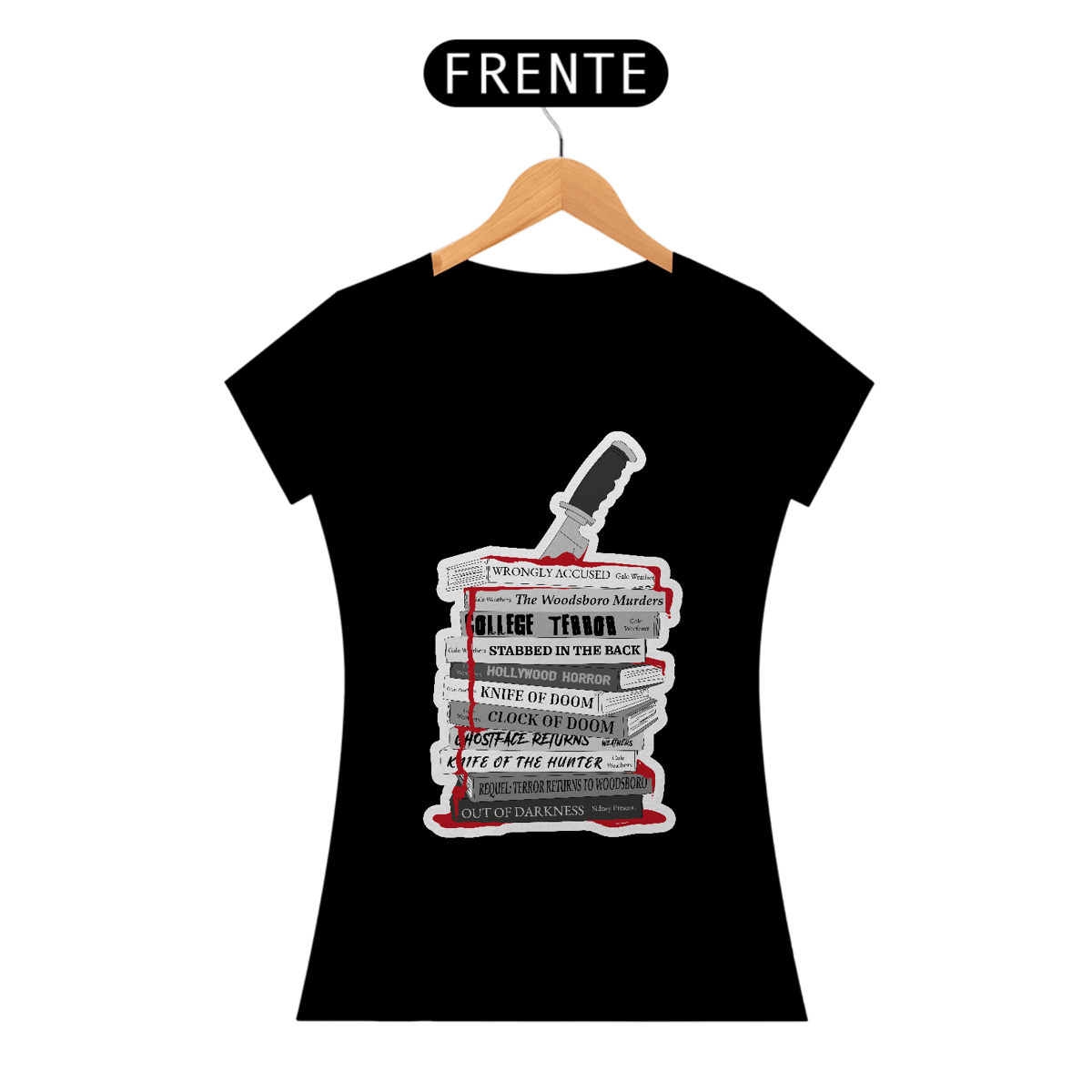 Nome do produto: Camiseta Pânico | Livros da Gale Weathers | Baby Look
