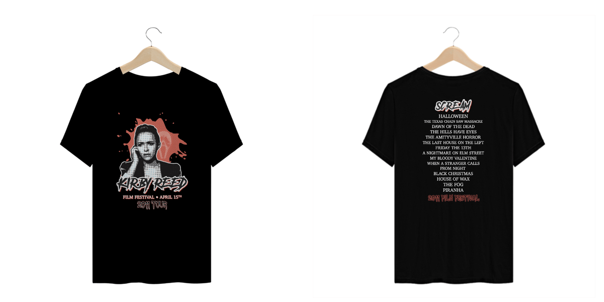 Nome do produto: Camiseta Pânico 4 | Kirby Reed Film Festival | Plus Size