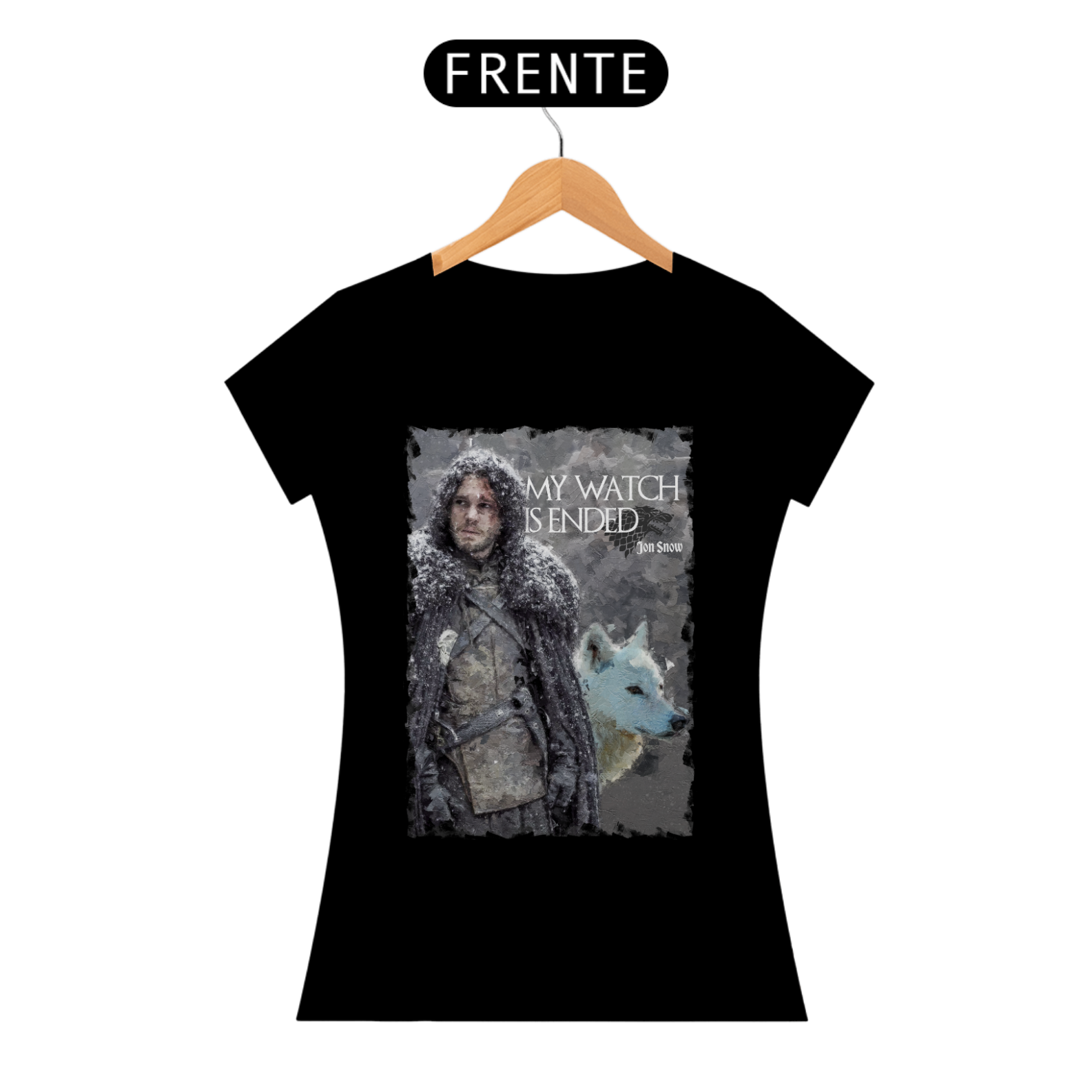 Camiseta Jon Snow | Game Of Thrones | Baby Look