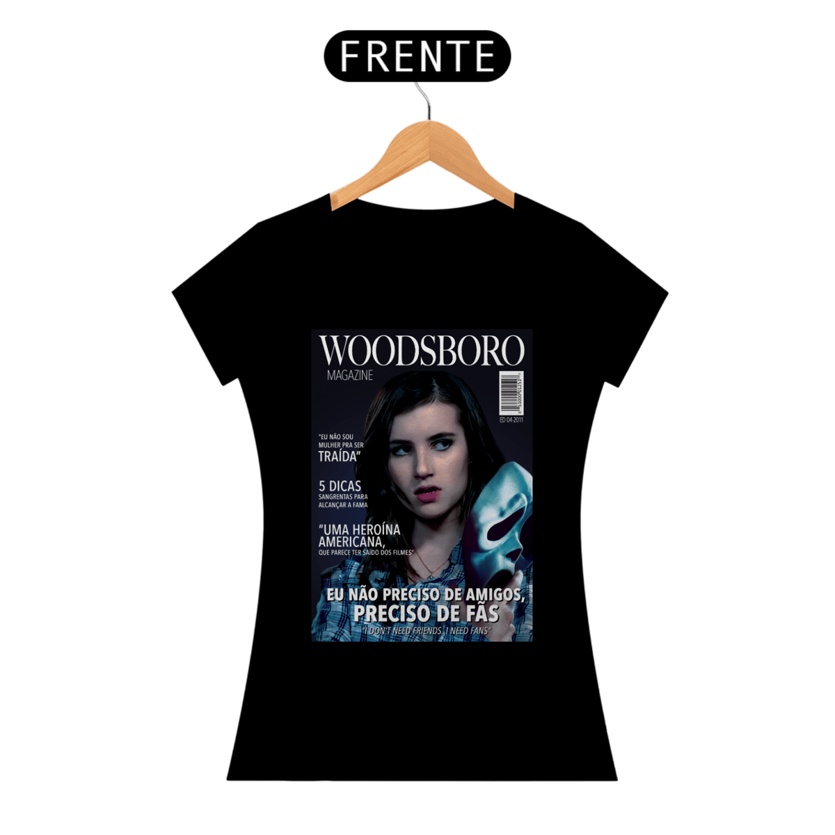 Nome do produto: Camiseta Pânico | Jill Roberts | Baby Look