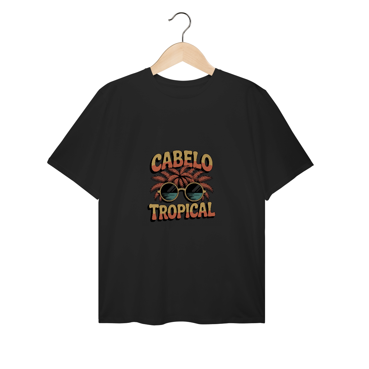 CAMISETA PLUS SIZE - CABELO TROPICAL