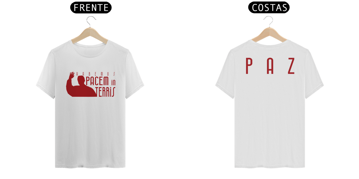 Nome do produto: Camiseta Habemus Pacem in Terris (branca) 