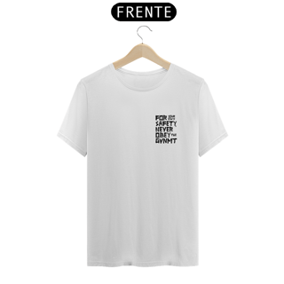 Nome do produto Camiseta Never Obey Branca (Unissex)