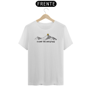 Nome do produto Camiseta Climb the Mountain Branca (Unissex)