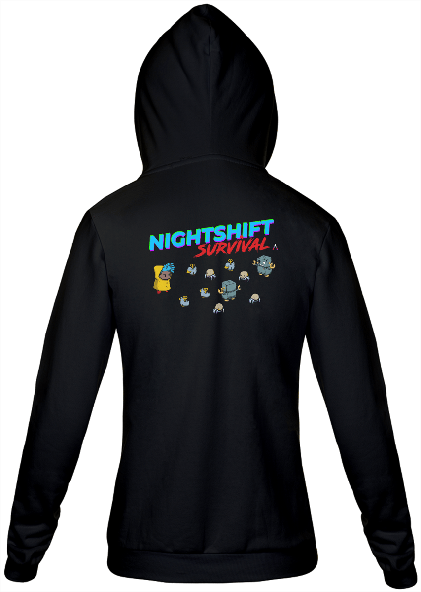 Nome do produto: Moletom com Ziper Nightshift Survival