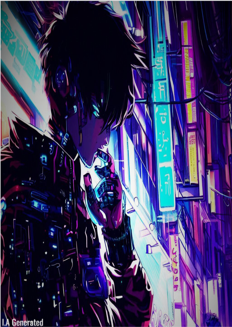 Nome do produto: Poster Retrato Cyberpunk Zero