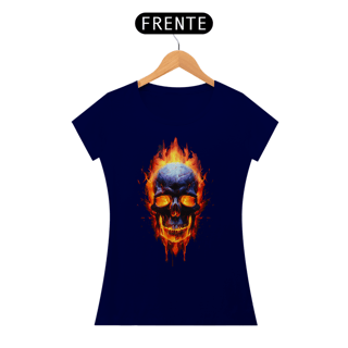 Nome do produto Lobo Branco Vip 2024 flaming skull feminina