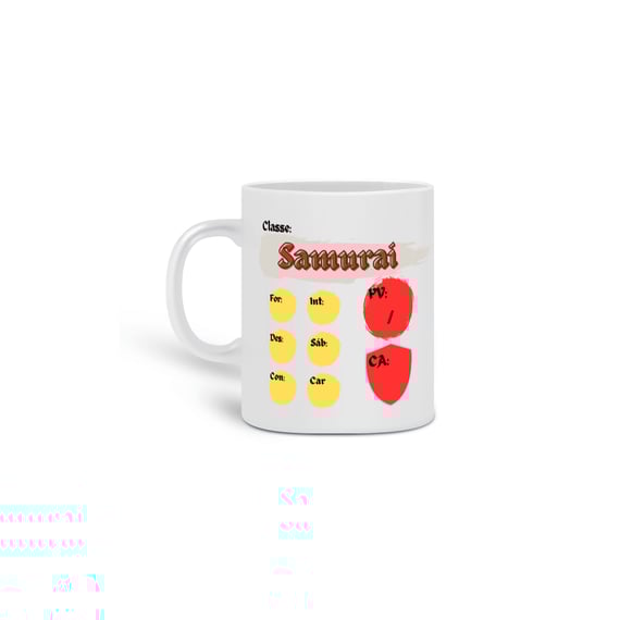 Caneca RPG - Classe Samurai