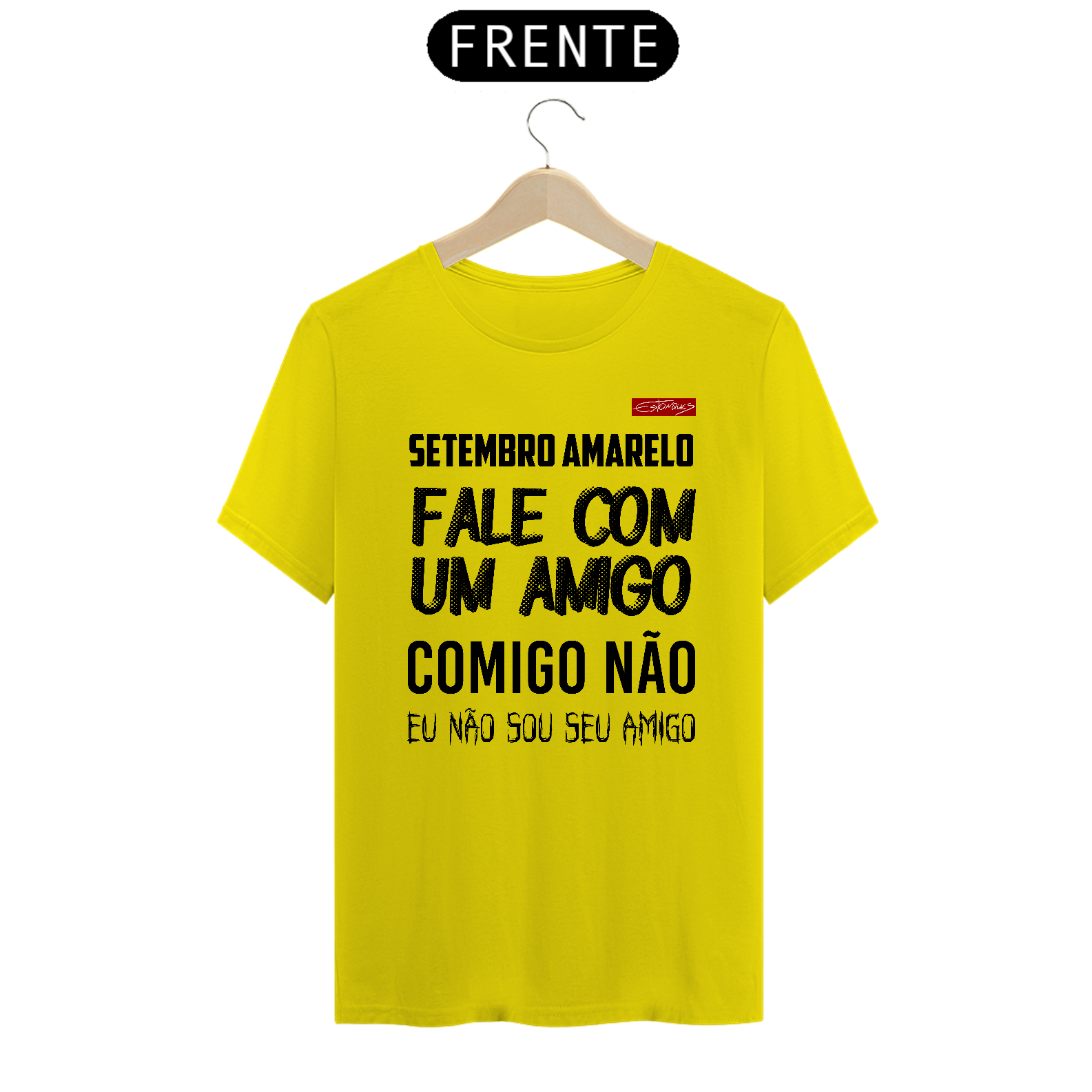 Camiseta Setembro Amarelo Amarela