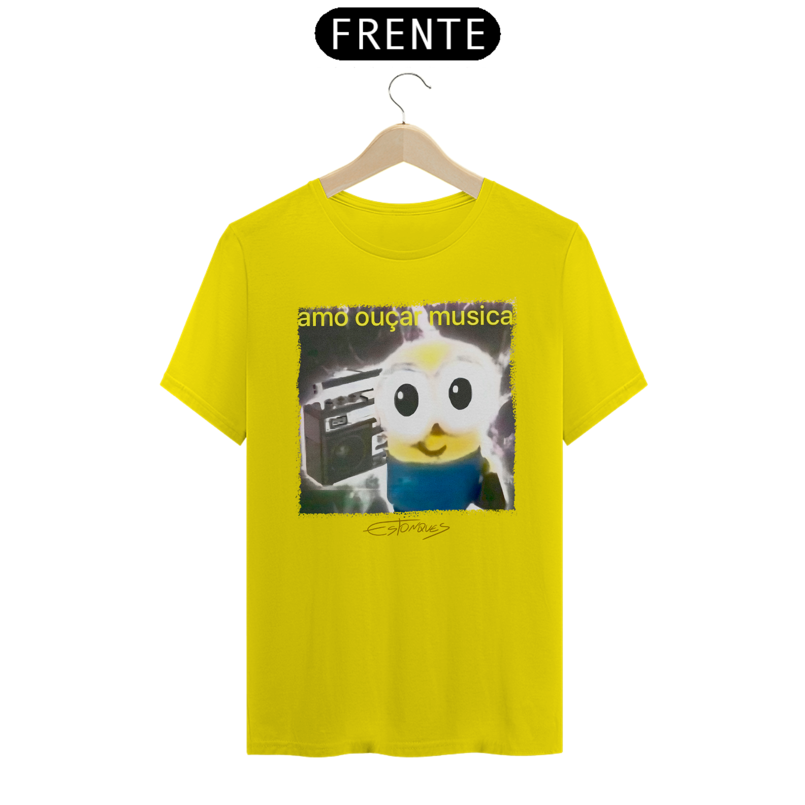 Camiseta Amo Ouçar Musica