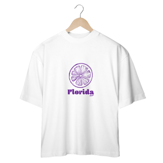 Nome do produto Camiseta Oversized Florida Cup Logo Roxo