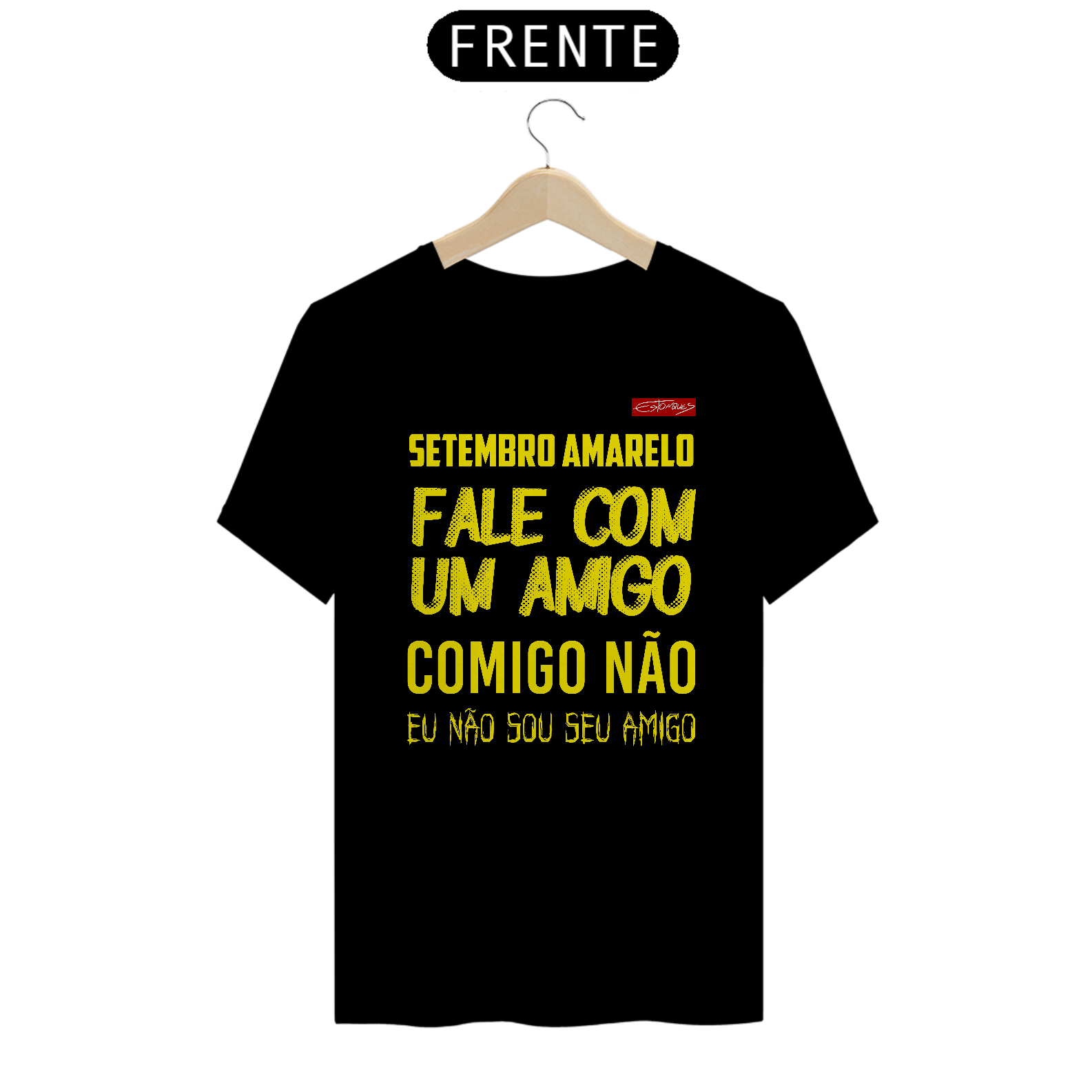 Camiseta Setembro Amarelo Estampa Amarela