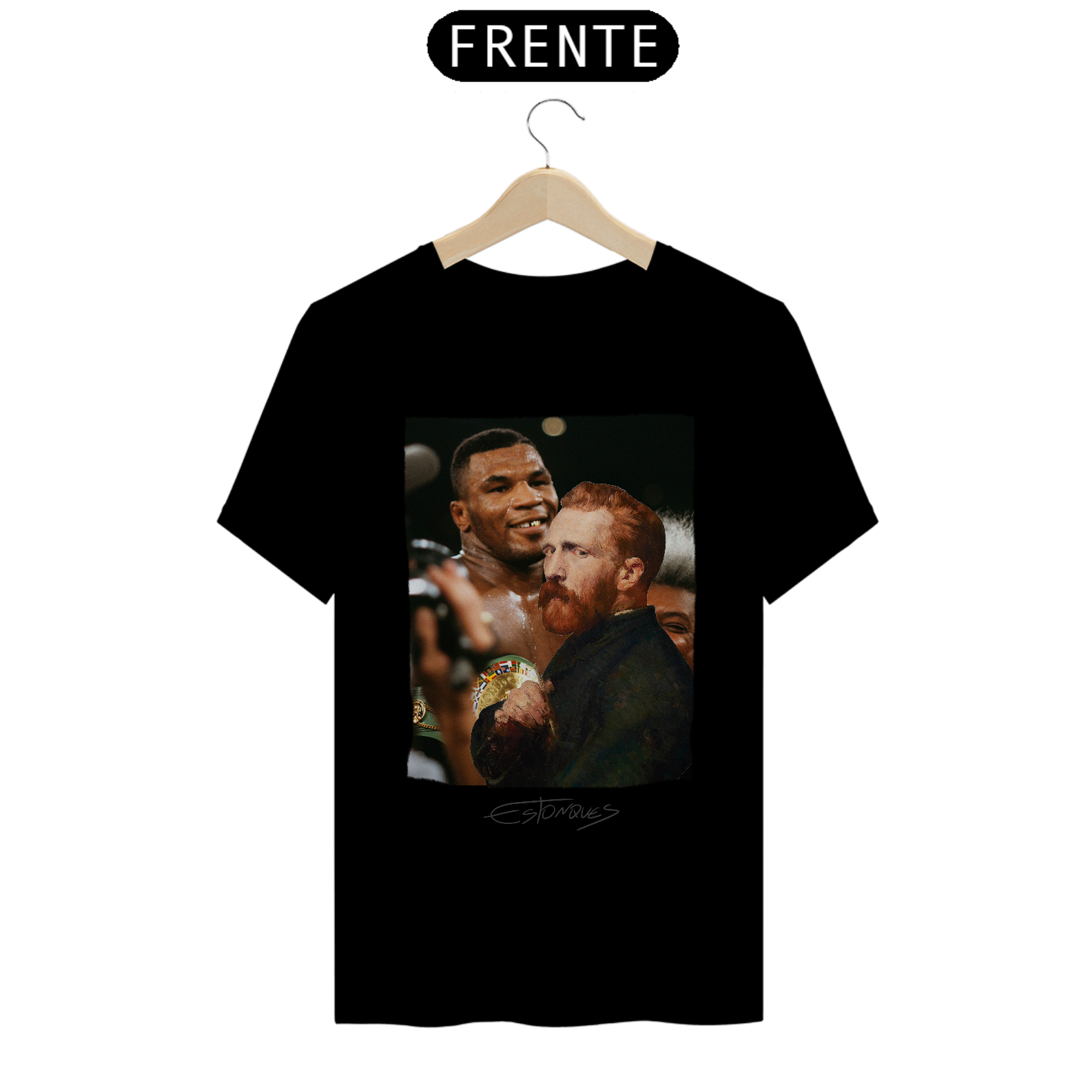 Camiseta Mike Tyson vs Van Gogh